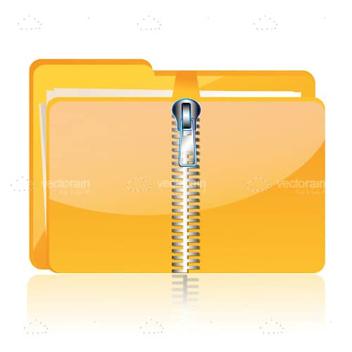 File Folder with Zipper
